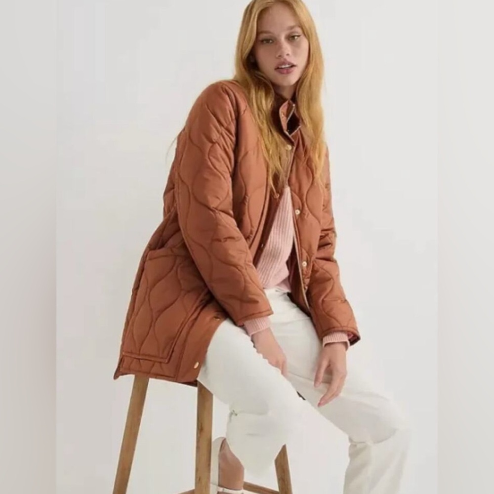 JCrew cocoon signature puffer jacket, size Medium EUC